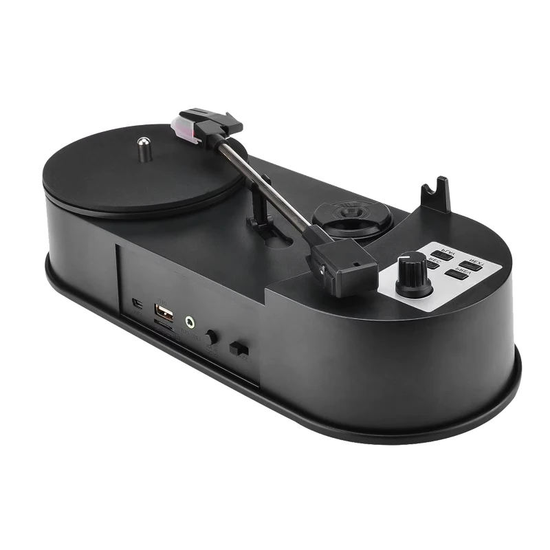 B-M 33/45RPM Turntable Player Converter to Save Vinyl Music Records to TF Card/USB Built in Speaker Turntable to MP3 No Need PC