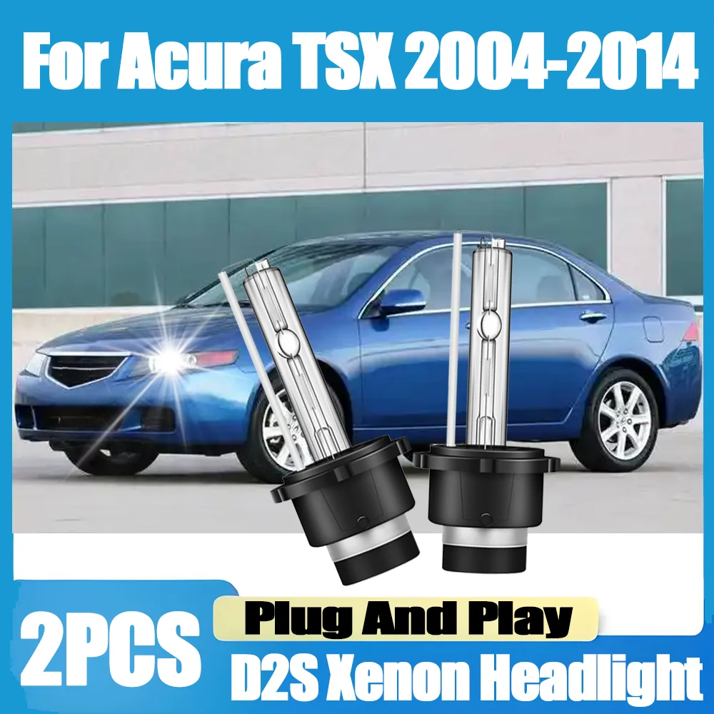 

2PCS High Power Super Bright D2S Xenon Headlight Bulbs 20000LM 6000K Xenon Light 12V 24V Car Accessories For Acura TSX 2004-2014