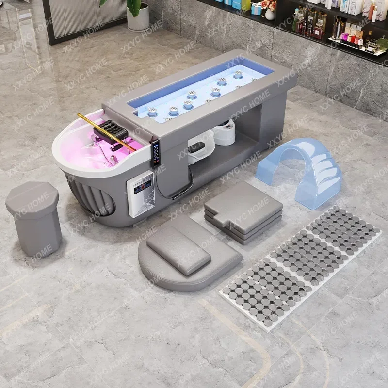 AA moxibustion bed Physiotherapy  Automatic smokeless with water circulation fumigation Hair treatment Shampoo bed Beauty salon