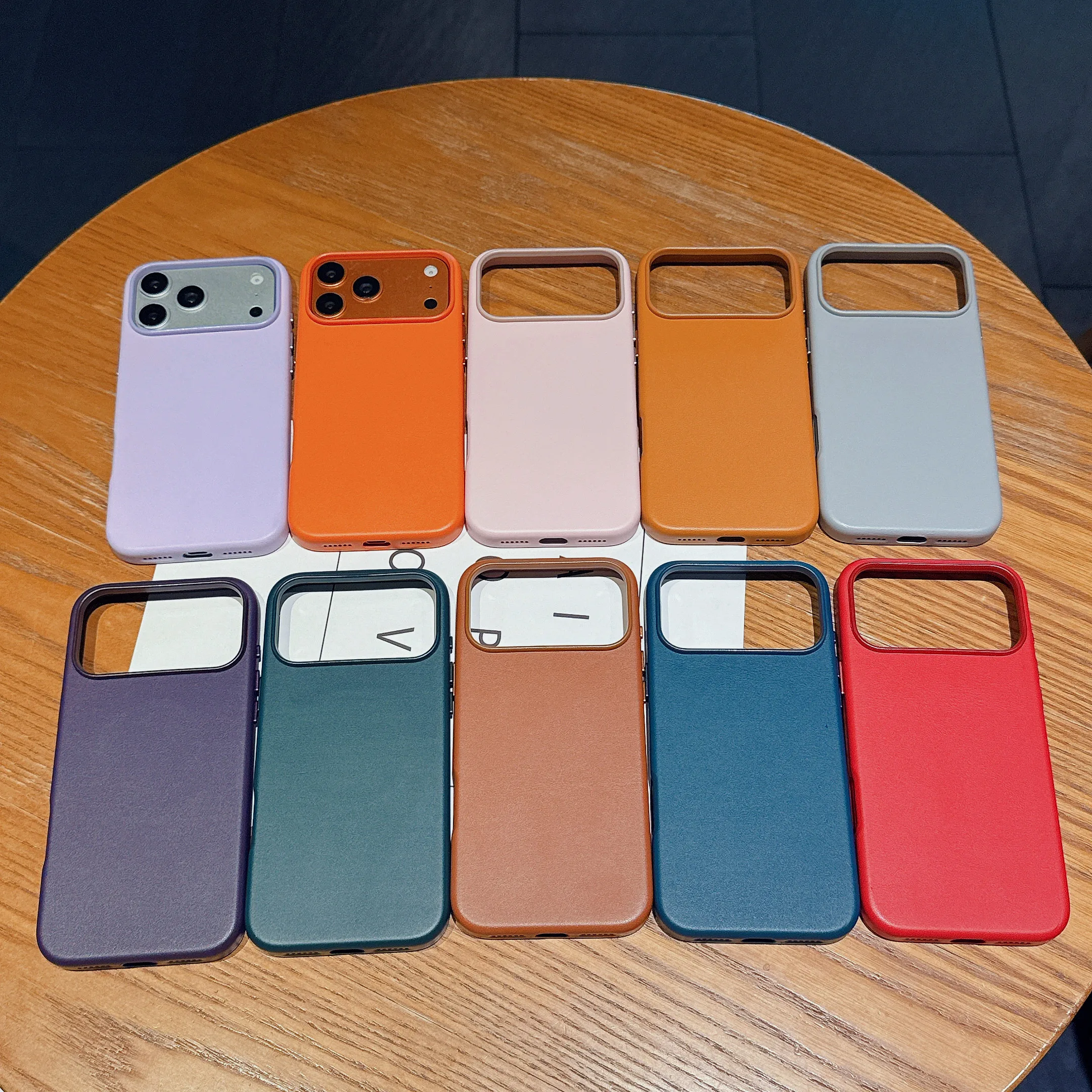 Funda magnética de cuero sintético para iPhone 18 Pro Max, 17, 16, 15, 14 Plus, 13, 12, compatible con la carga inalámbrica MagSafe y con protección contra golpes.