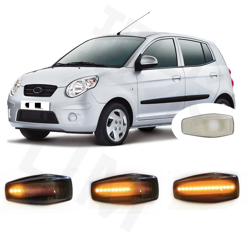 for KIA Picanto Morning BA 2004 2005 2006 2007 2008 20009 2010 2011 Sequential Indicator Dynamic LED Side Marker Signal Light