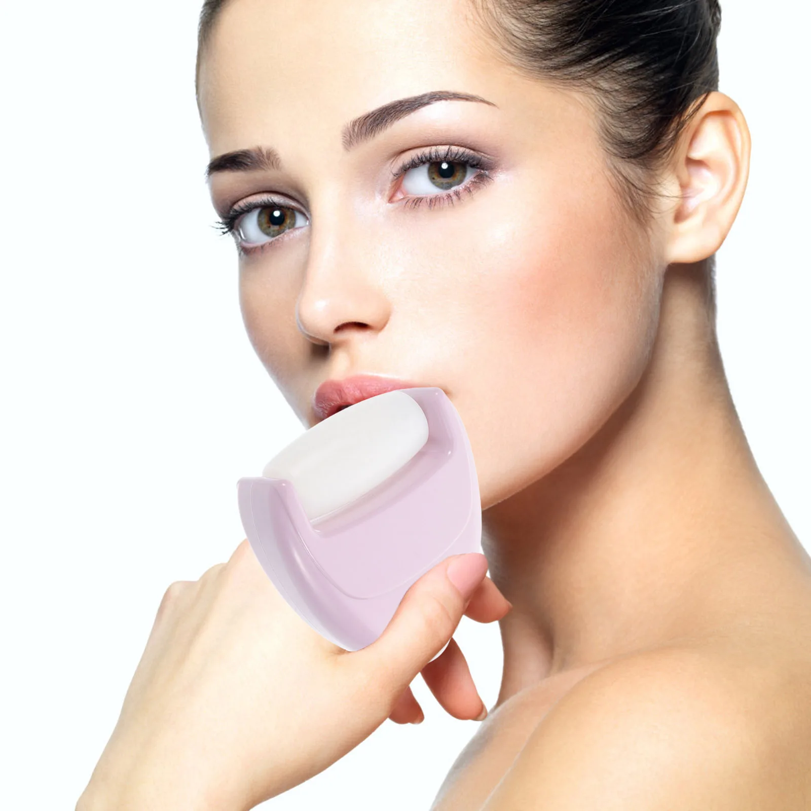 

Dual Head Plastic Ice Face Roller Facial Skin Care Tool Neck Eye Cooling Massager Brighten Firming Puffiness Reduction