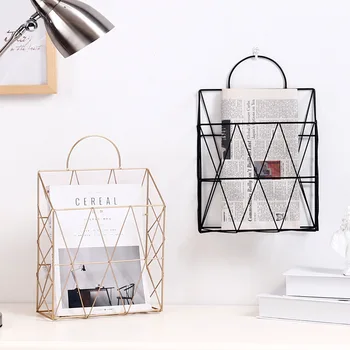Einfacher Stil, Unterwand-Art-Deco-Rack, Zeitungsmagazin, Archivkorb, Büro, Haushaltsartikel