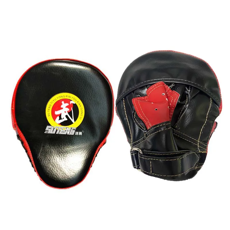 2 Pieces MMA Muay Thai Boxing Pads Sparring Focus Mitts Strike Target Taekwondo Martial Arts Punch Training Boxer Mittens DEO