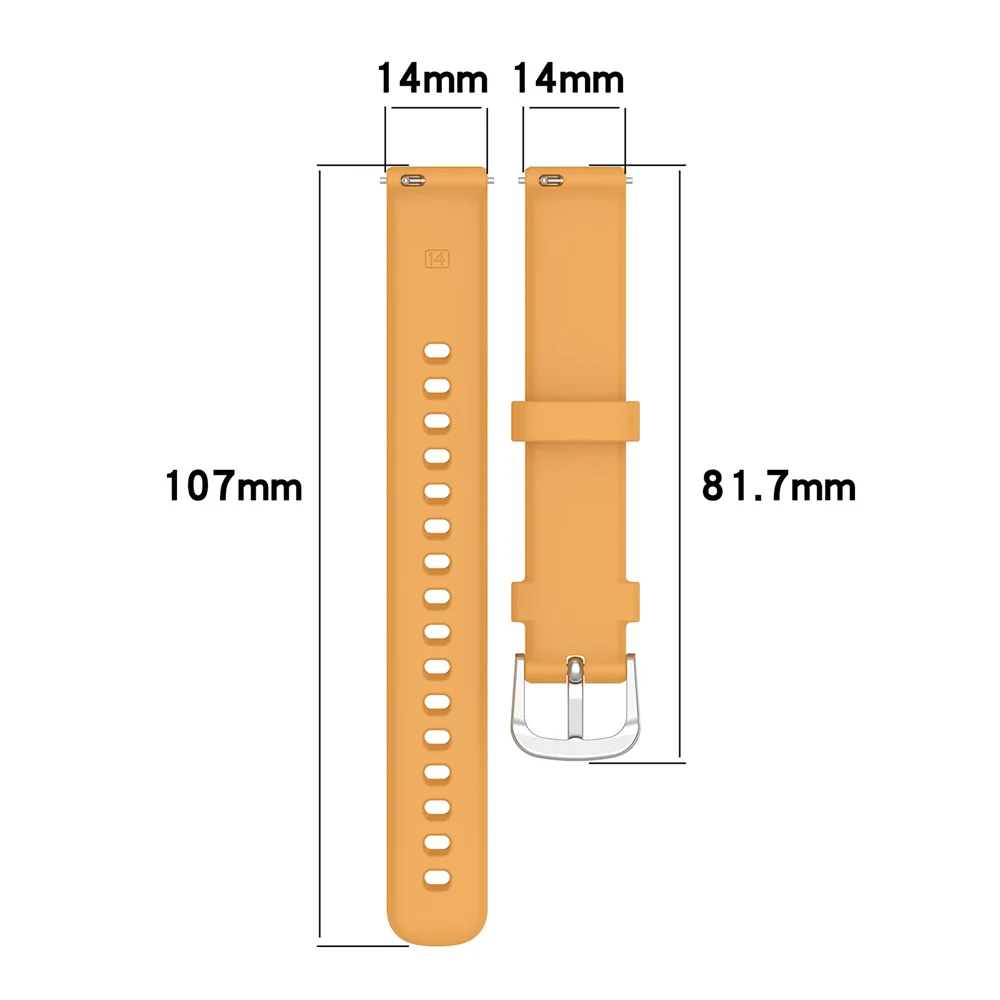 14mm Silicone Strap Pin Buckcle 5.5-8.7