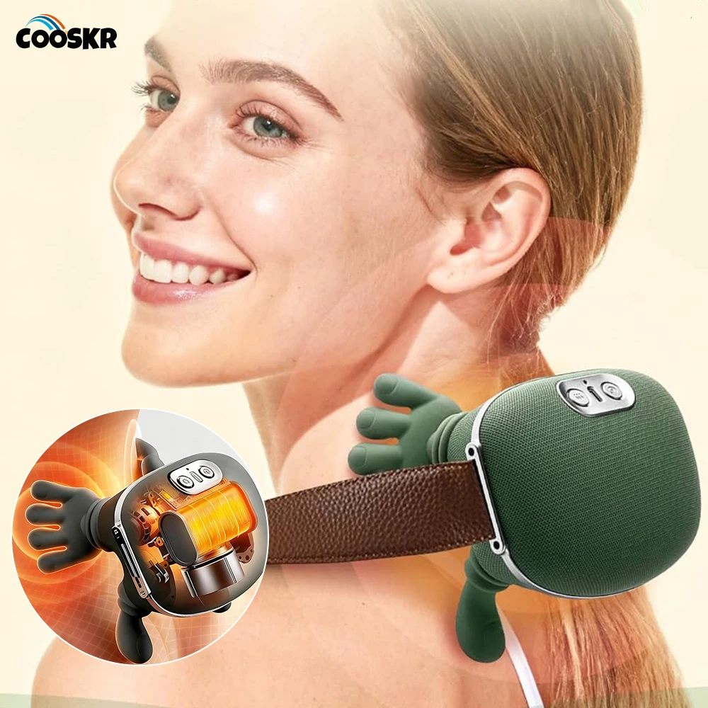 

Electric Neck Massager Kneading Shoulder Neck Massage Machine Cervical Neck Muscle Pain Relief Neck Shoulder Heating Massager