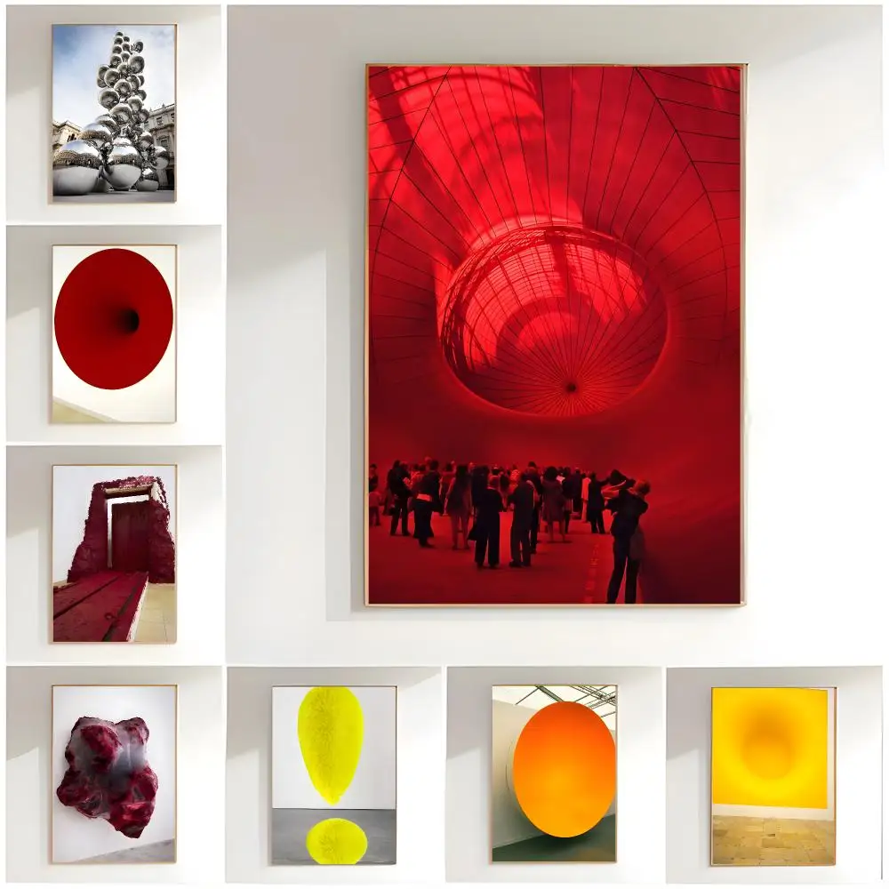 modern artist a-anish kapoor Poster Classic Wall Art  Home Decor  Peel and Stick Unframed