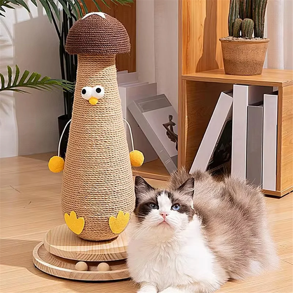 Sisal Scratching Post Mushroom Protection Furniture for Cats Itching Facilities Cat Trees Toy Accessories Pet Products A