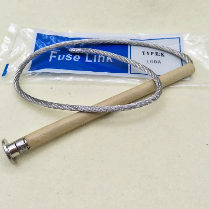 Link de fusível de alta tensão tipo K RW12 TYPE.K 50A 60A 75A 8A 100A 120A, comprimento padrão nacional 600mm Fio de fusível