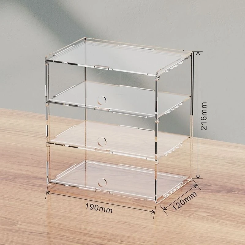 Transparent Acrylic Multi-layer Display Case, Model Car, Figure and Collectible Storage Box