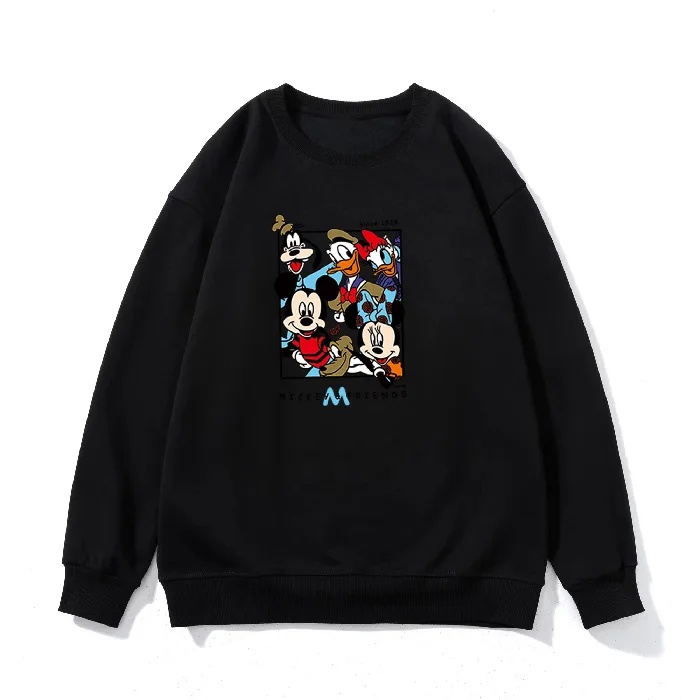 Disney Autumn and Winter New Mickey Cute Casual Hundred Head Sweater  Aesthetic Top