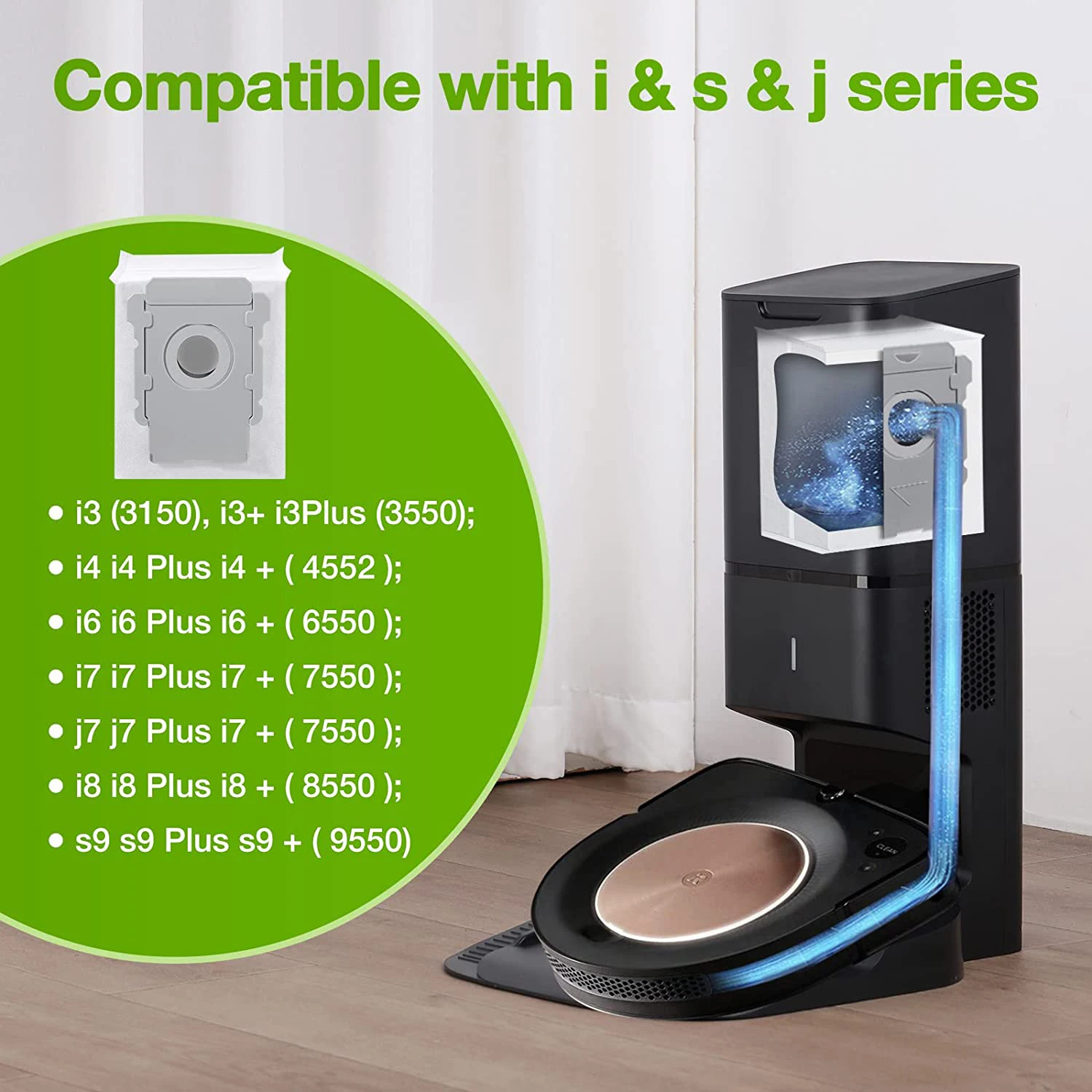 Cho IRobot Roomba I3 I3 + I4 I7 I7 + I8 J7 J7 + E5 E6 Robot Máy Hút Các Bộ Phận Dự Phòng con Lăn Bên Chính Bàn Chải Bộ Lọc Hepa Túi Bụi