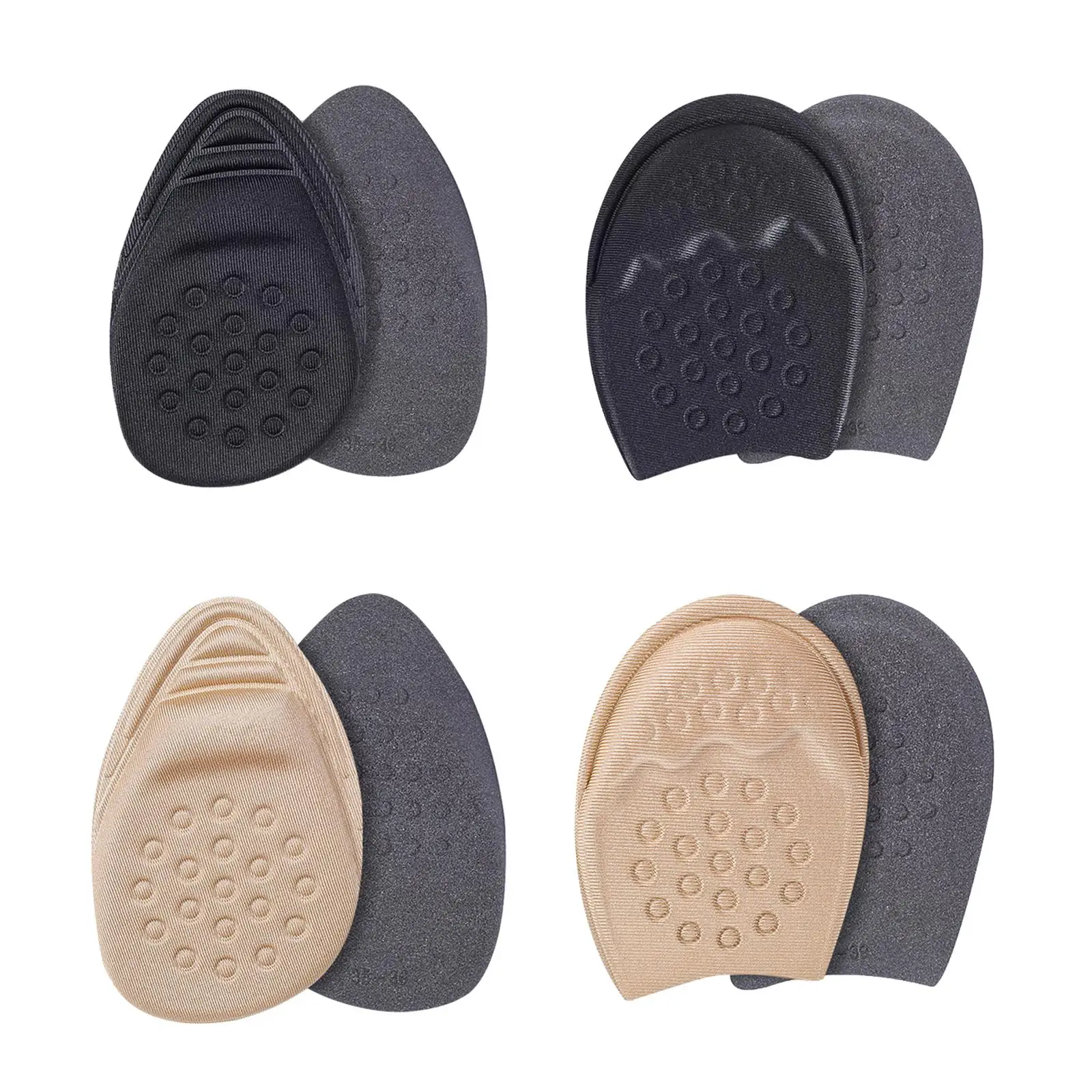 2Pcs Metatarsal Pads Calluses Blisters Soft Anti Slip Reusable Comfort Ball of Foot Cushions Shoe Insertefoot Pads