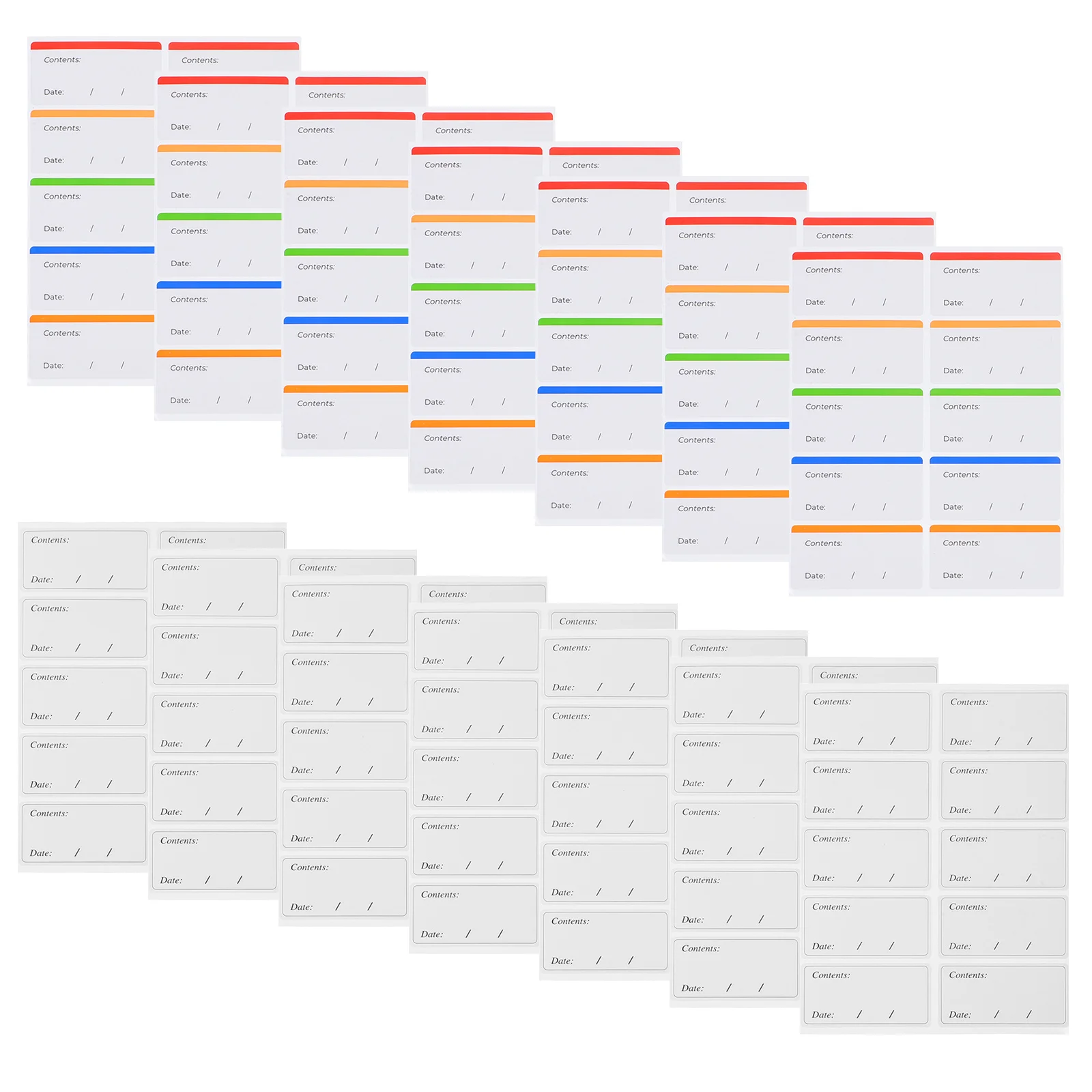 

100 съемных этикеток для морозильной камеры, маркеры даты для пищевых контейнеров, для организации кладовой, легкое обновление, без следов, чистые