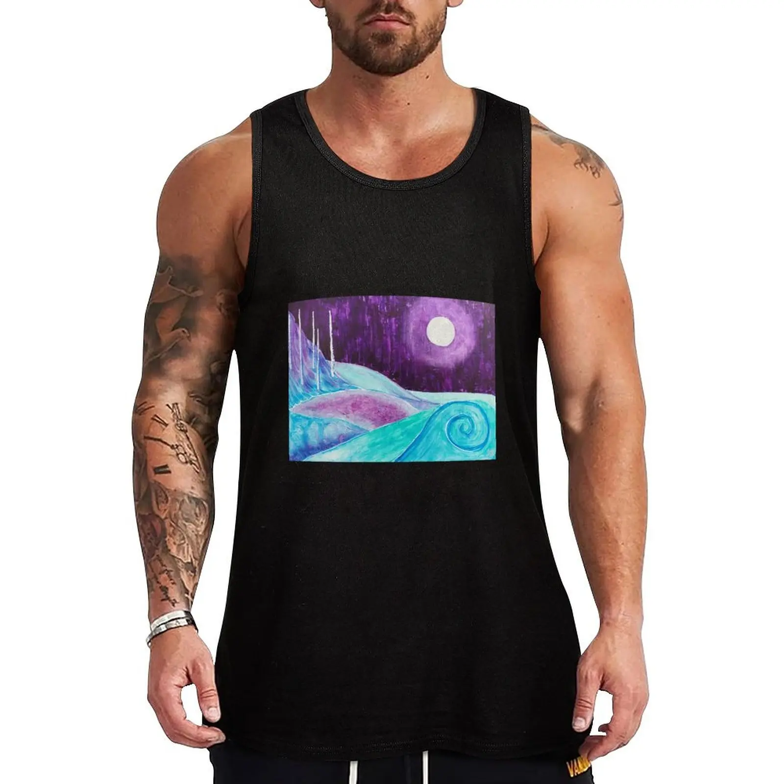 Birch moon Tank Top Men's clothing brands summer gym wear men