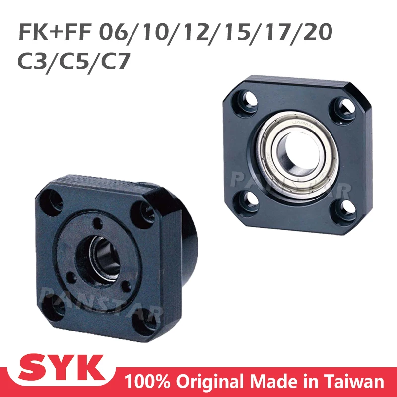 SYK Support Unit Set FKFF FK06 FK10 FK12 FK15 FK17 FK20 FF06 FF10 FF12 FF15 FF17 FF20 Professional Fixed-side C3 C5 C7 for Ball