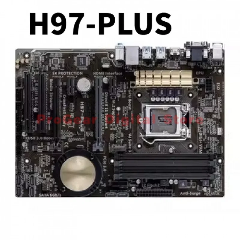 

Материнская плата ASUS H97-PLUS LGA1150 ATX с поддержкой DDR3 для процессоров Intel 4-го поколения