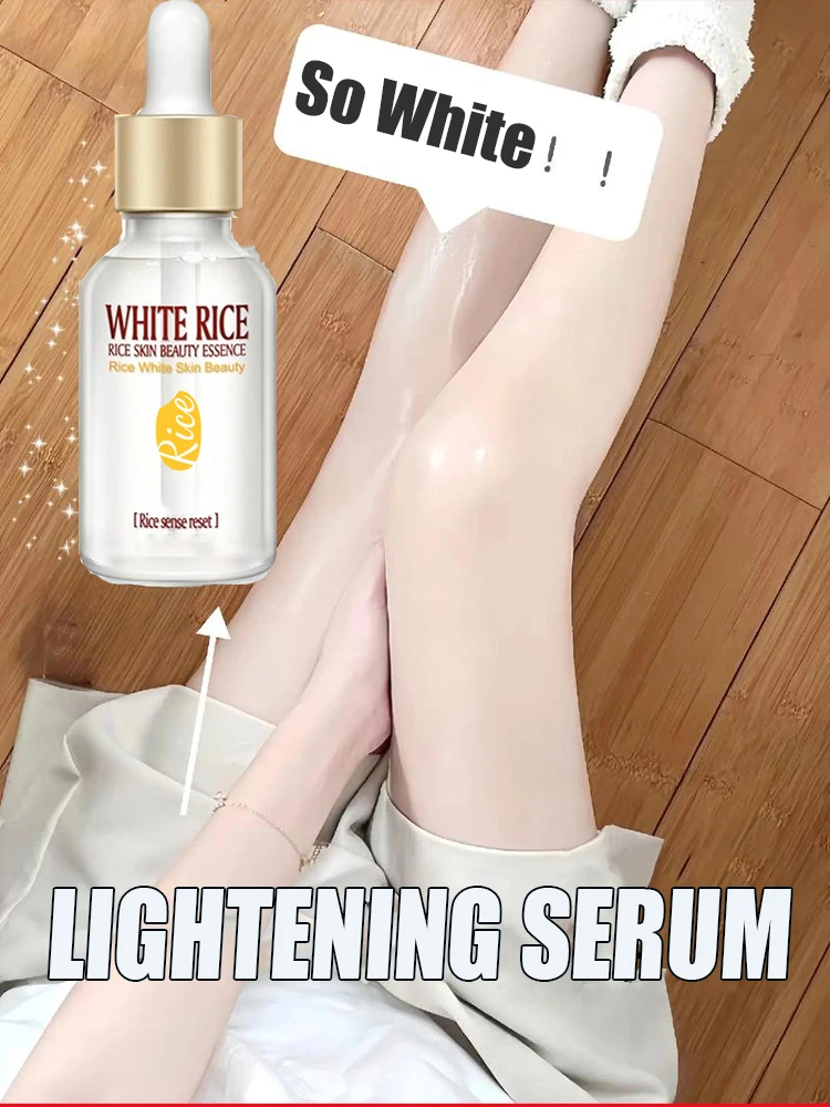 

White Rice Face Serum Shrink Pores Brightening Whitening Cream Anti Aging Lines and Wrinkles for Glowing Skin Firm Care Essence