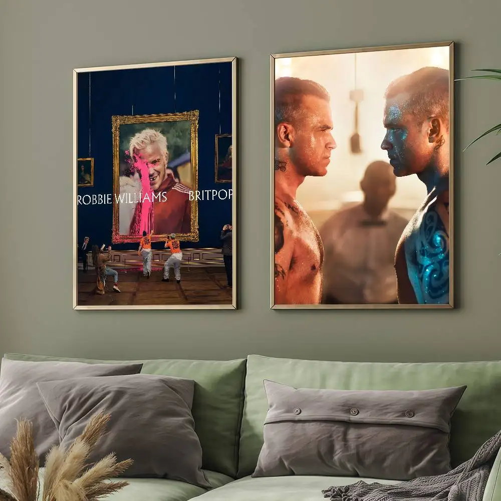 ملصق المغني روبي ويليامز بريتبوب مناسب لغرفة المعيشة المنزلية وغرفة النوم والمكتب والبار لتزيين الحائط #3