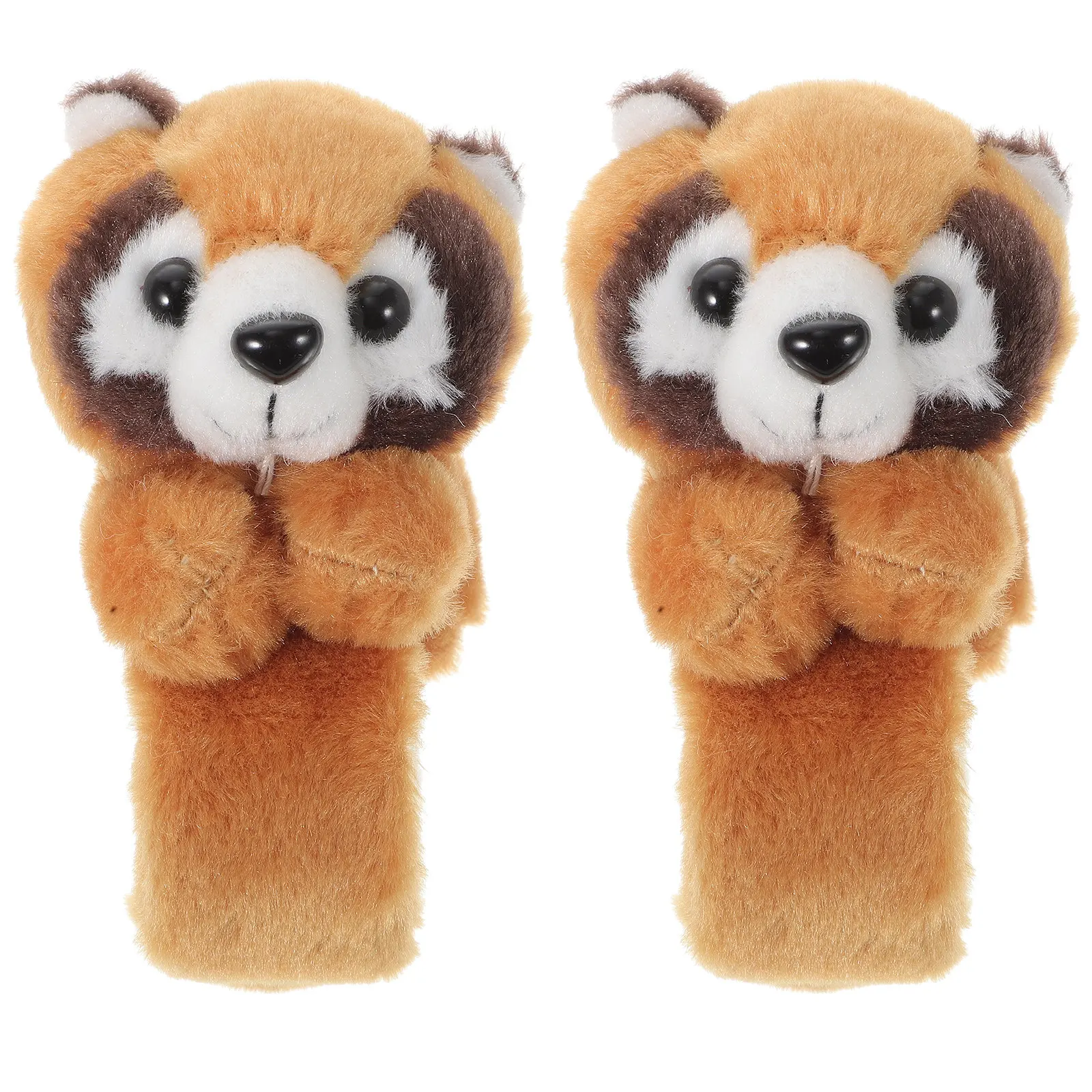 

2Pcs Handcrafted Animal Slap Bracelet Soft Stuffed Raccoon Kids Birthday Party Favors Goodie Bags Classroom Prizes