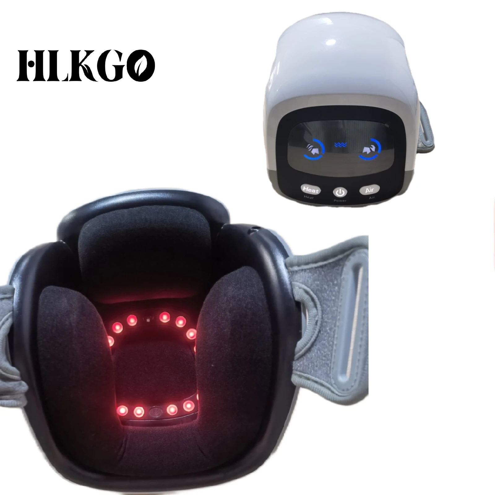 

Smart Heating Air Compression Knee Massager with Vibration - Relieves Arthritis Pain & Improves Joint Mobility Fast