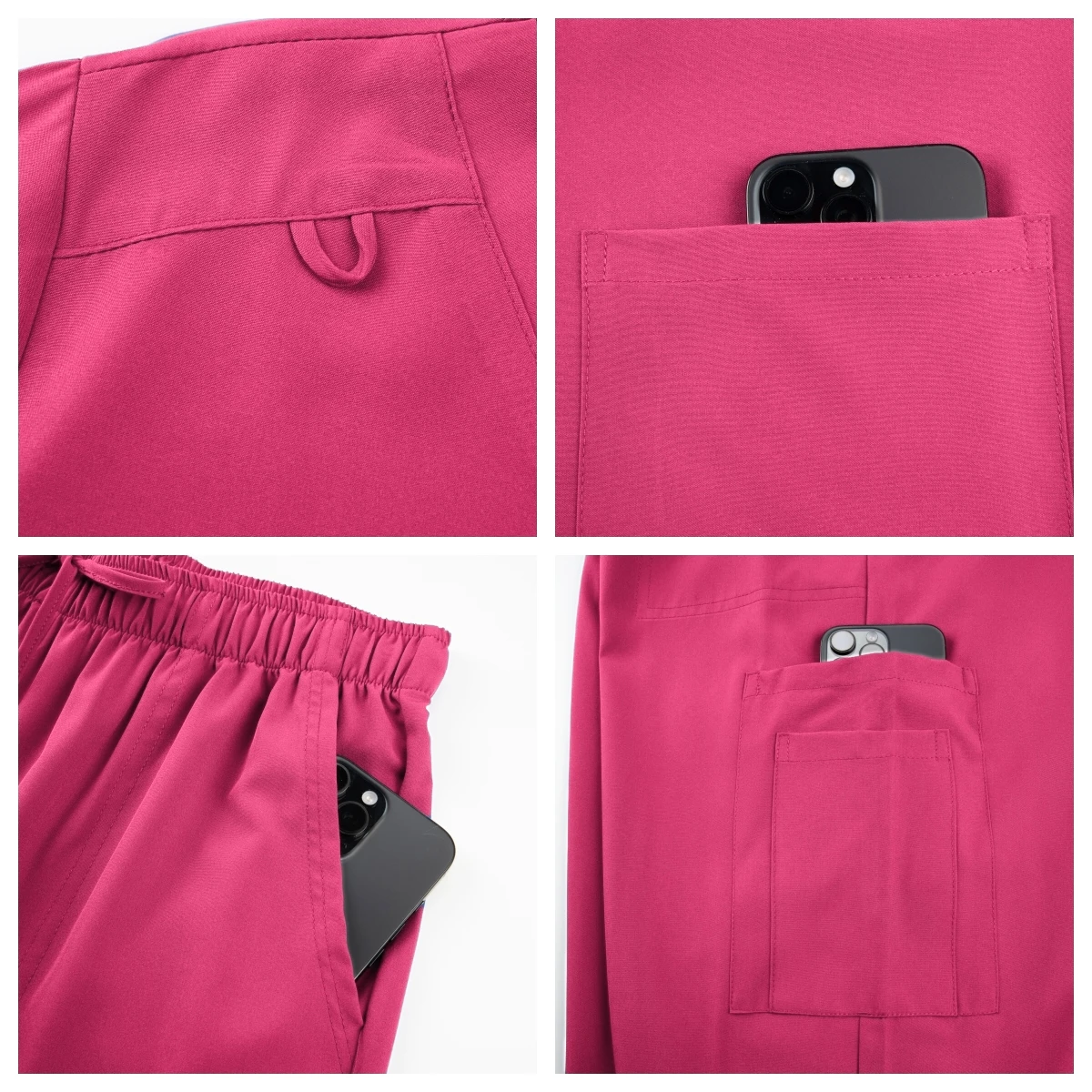 도매 간호 패션 V 넥 탑 바지 세트 병원 의료 스크럽 수술복 여성 멀티 컬러 스트레이트 세트 스크럽