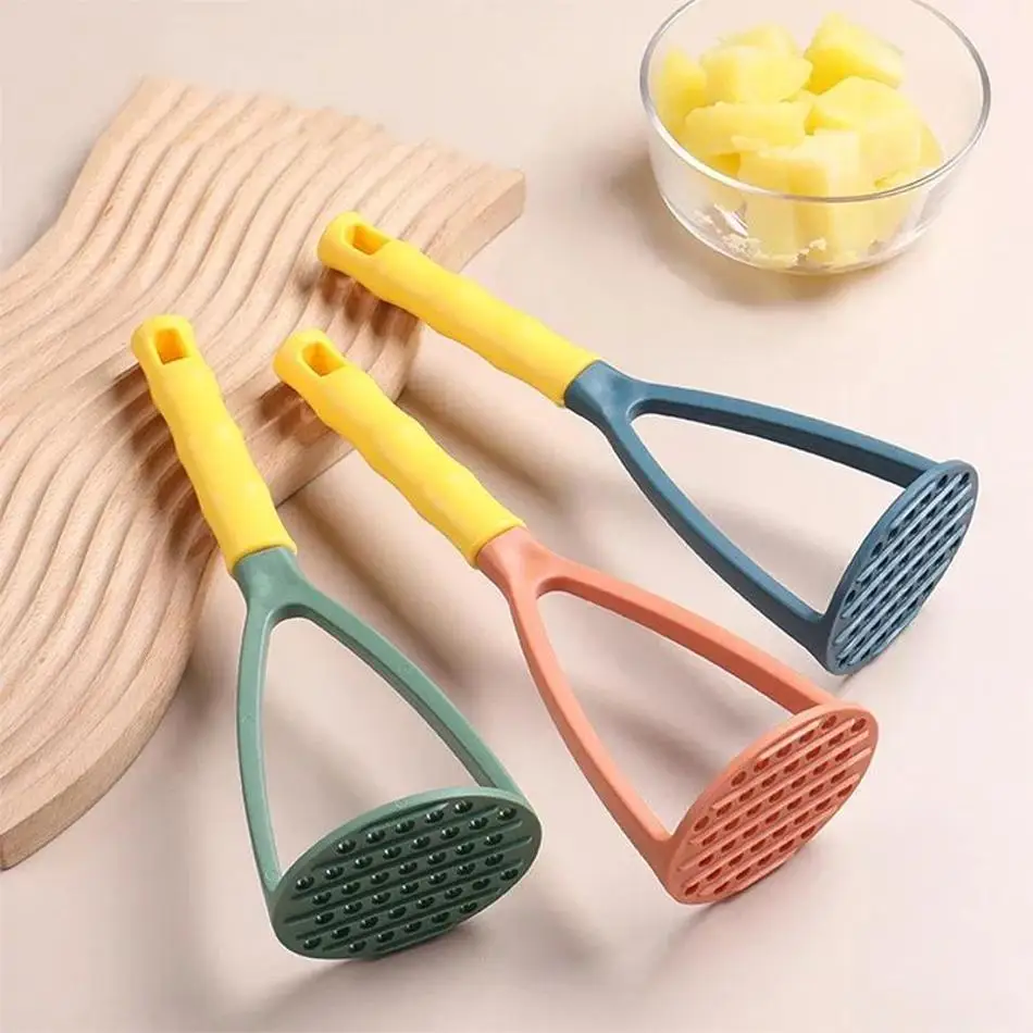 1 Pcs Kitchen PP Pressed Potato Masher Ricer Puree Juice Maker Potato Pusher Smooth Mashed Potatoes Crusher Fruit Tools Supplies
