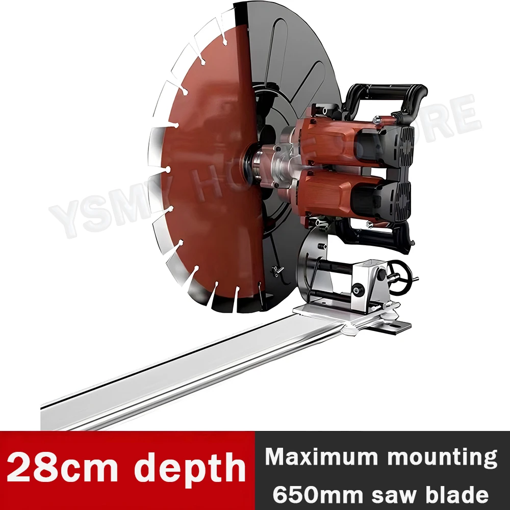 Wall Slotting Machine  electric orbital cutter Concrete change window industrial wall saw Hand crank wall-cutter depth cut 28cm