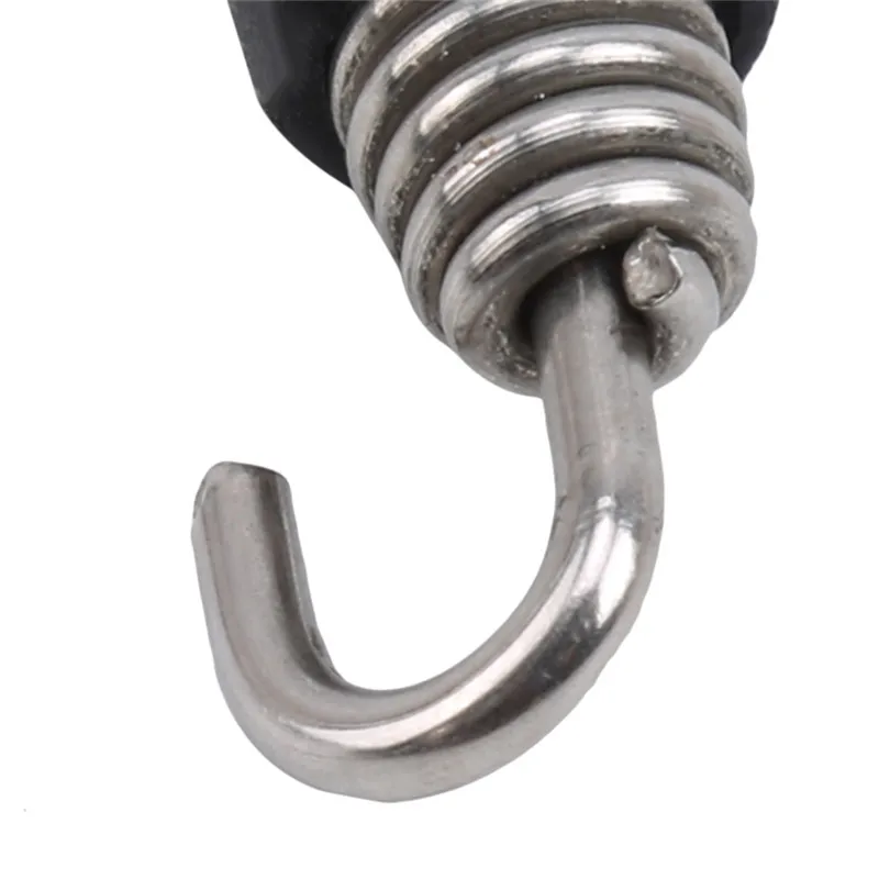 2PCS Stainless Steel Universal Motorcycle Muffler Exhaust Springs Hooks Front Middle Link Pipe Exhaust Connect Spring