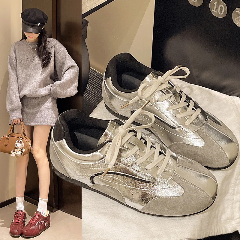 

Dexun Shoes Women's 2026 New Hot Spring Retro Hidden Heel Comfortable Versatile Sports Casual Shoes