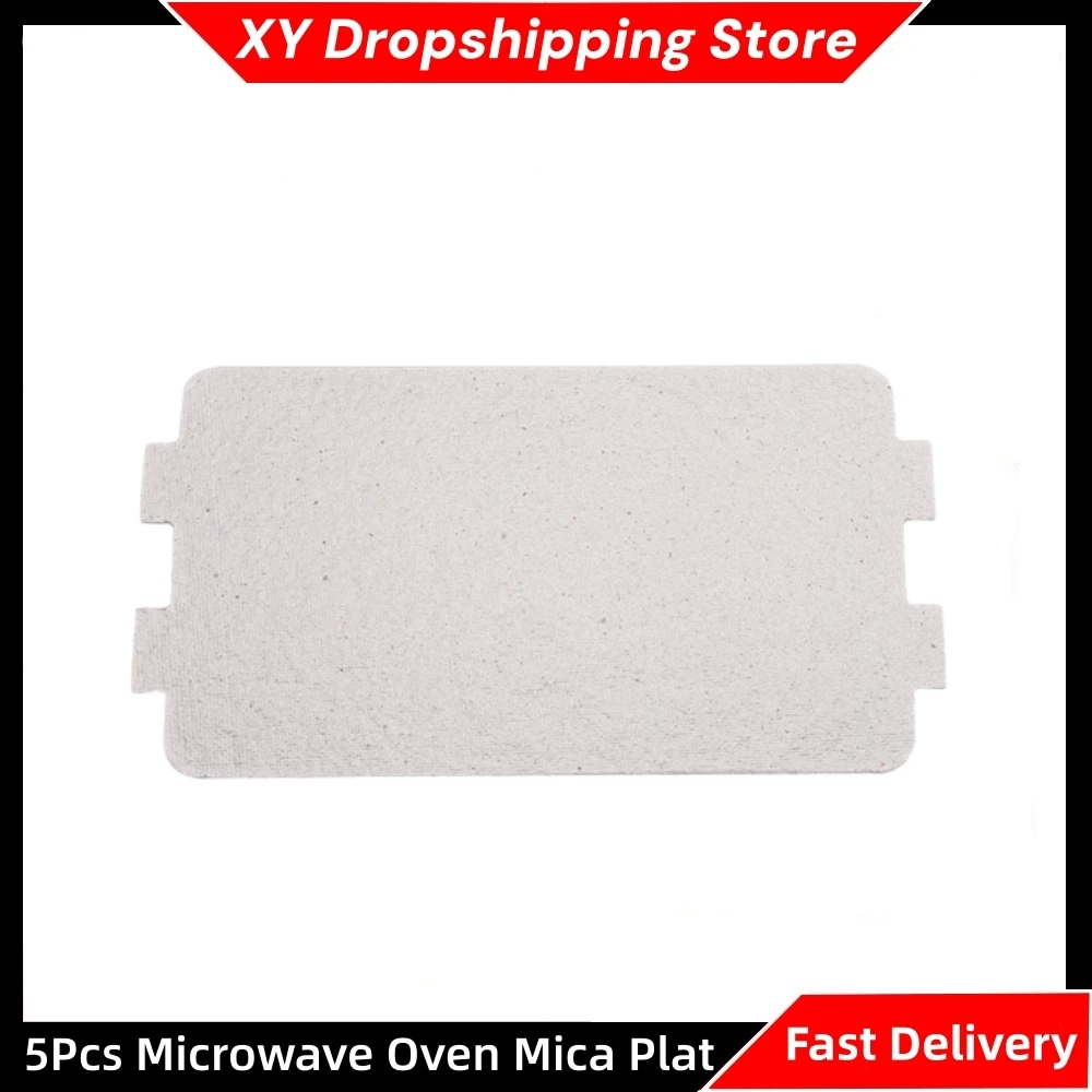 5Pcs Microwave Oven Mica Plate High Temperature Resistant Mica Sheet Home Appliances Repairing Accessories 116*64 mm