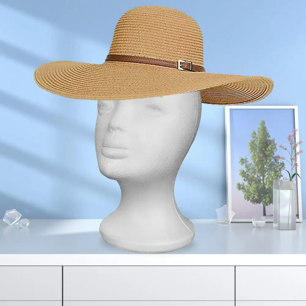 Foam Wig Head Tall Female Mannequin Hairpieces Display Holder Hats Sunglasses Headphone Headwear Stand Cosmetics Model Head Prop