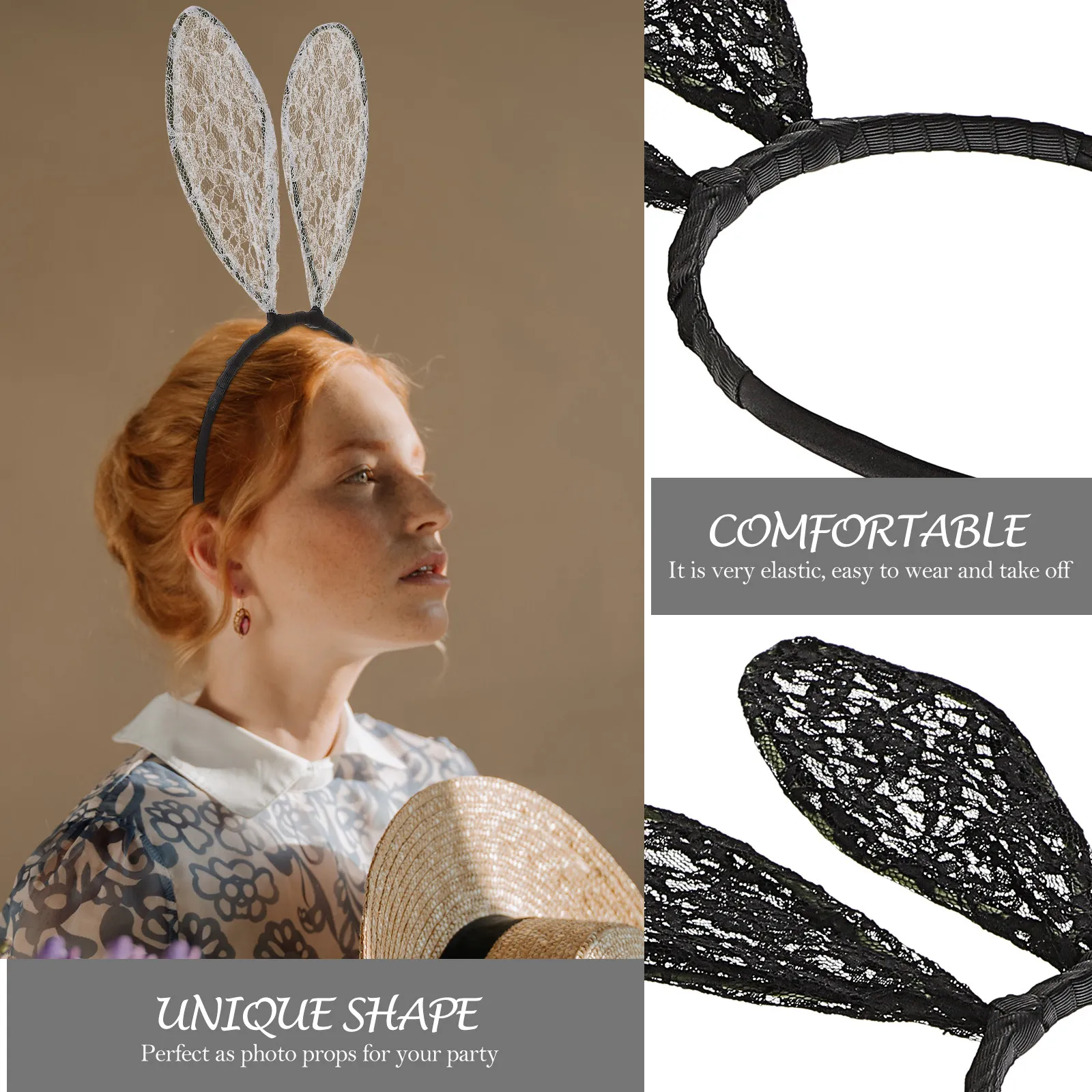 

2 шт. повязки на голову с кроличьими ушками, праздничный головной убор для пасхального костюма, маскарада, новогодних торжеств, реквизит для фотосессий