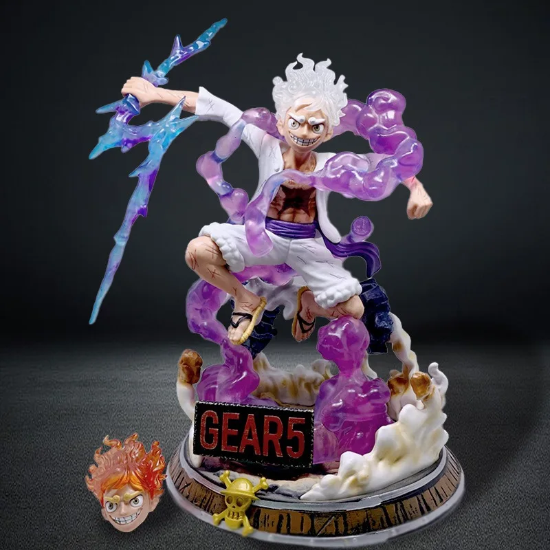 36cm One Piece Anime Figure Nika Luffy Gear 5 Action Figures  toys model Statue Collection Desktop decoration Pendant Kids Gifts