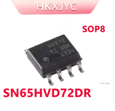 5/PCS New SN65HVD72DR HVD72 SOP8 RS422/RS485 transceiver chip In Stock