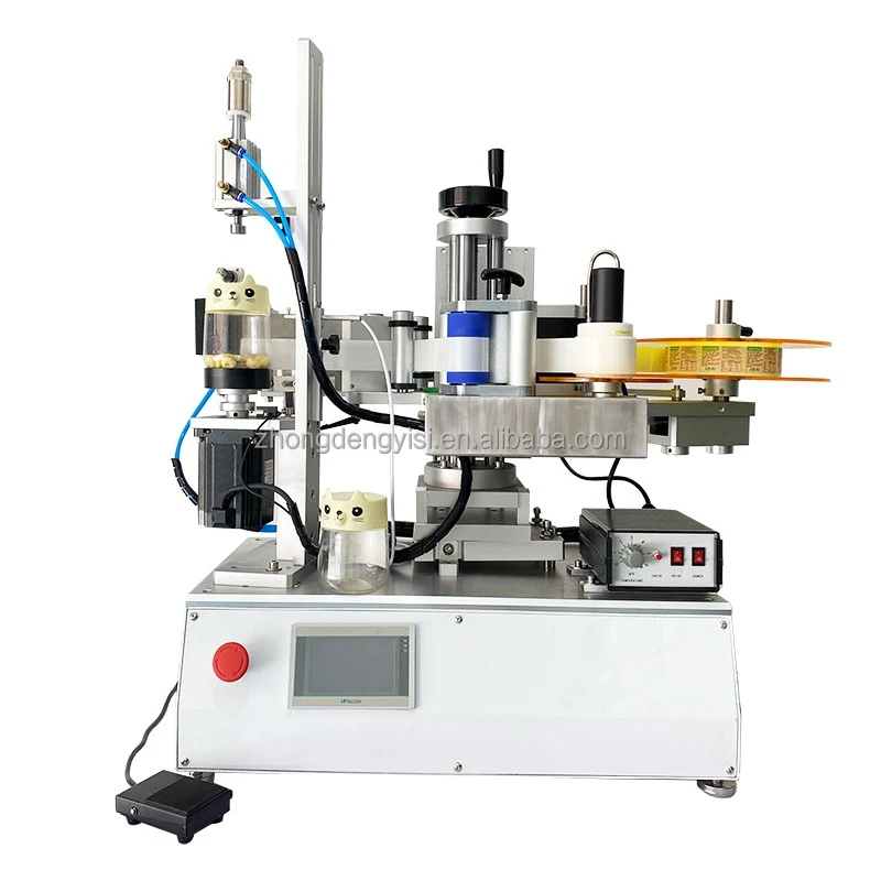 

Semi Automatic Self Adhesive Labeling Machine for Square Bottle Hexagon Bottle Glass Jar Square Label