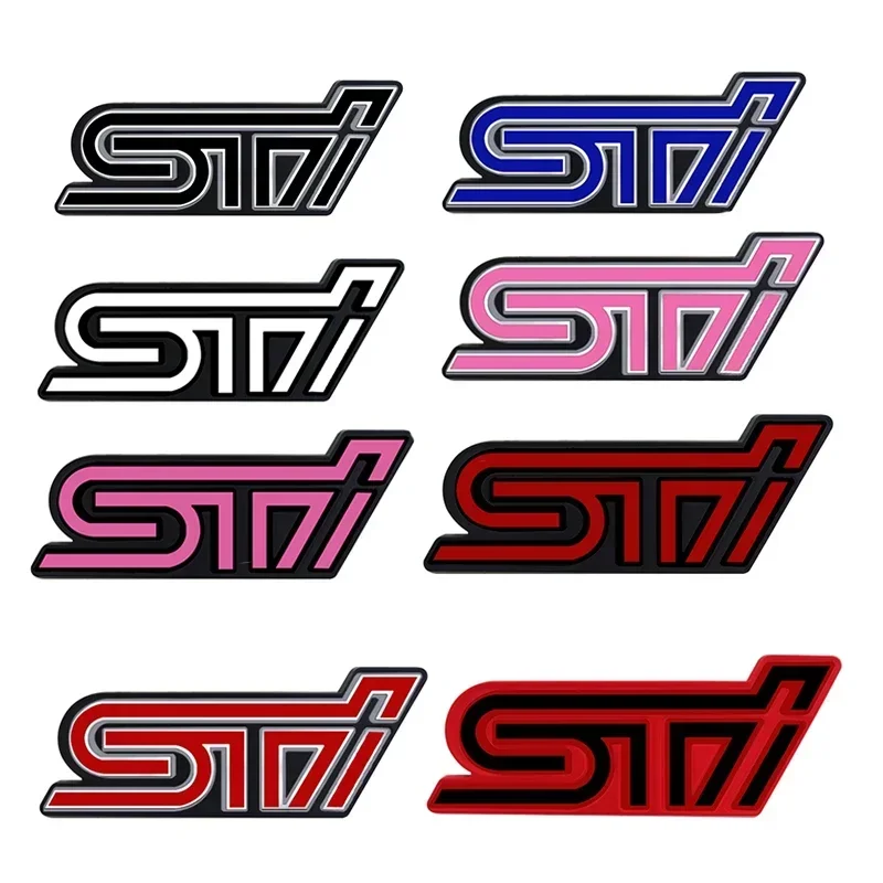 3D Metal Car Front Grille Logo Badge Sticker Styling for Subaru STI Emblem Legacy Impreza XV BRZ Forester WRX Body Decoration