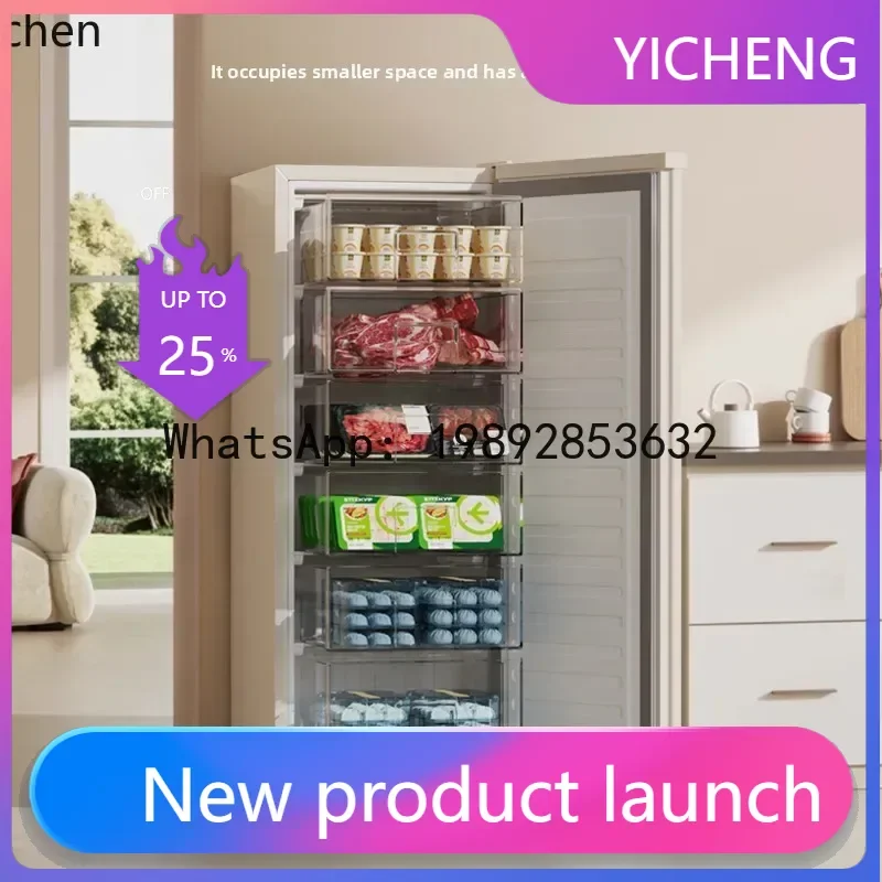 BX3  vertical freezer household full freezer refrigerator small milk storage fresh first-class energy efficiency