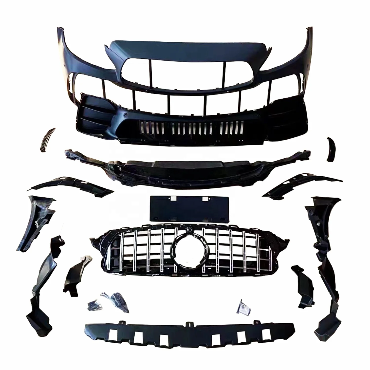 

2015-2021 W205 C class GTR front bumper for W205 facelift front bumper for C class AMG GTR style body kit injection PP kit