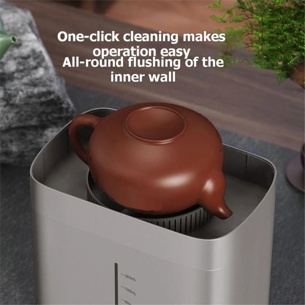 [Vend for]Electric Glass Rinser Tea Cup Washer, Desktop Automatic Cup Washing Machine with 1.8L Water Tank High Pressure US Plug