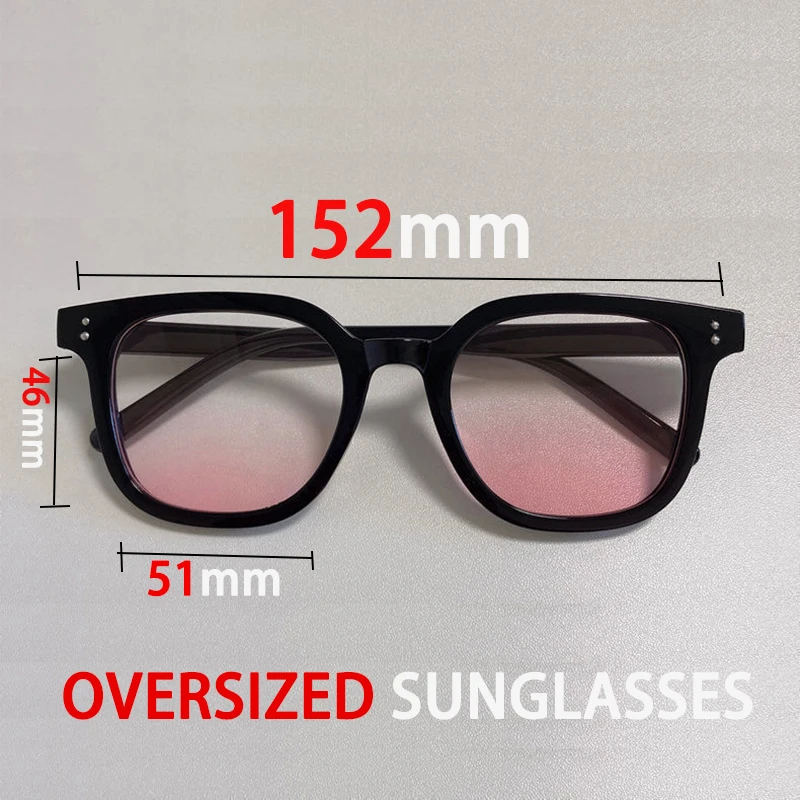 Oversized UV400 Protection Lens Sunglasses Women Men New Multiple Color Square Full Rim Personality Fashion Outdoor Sun Glasses