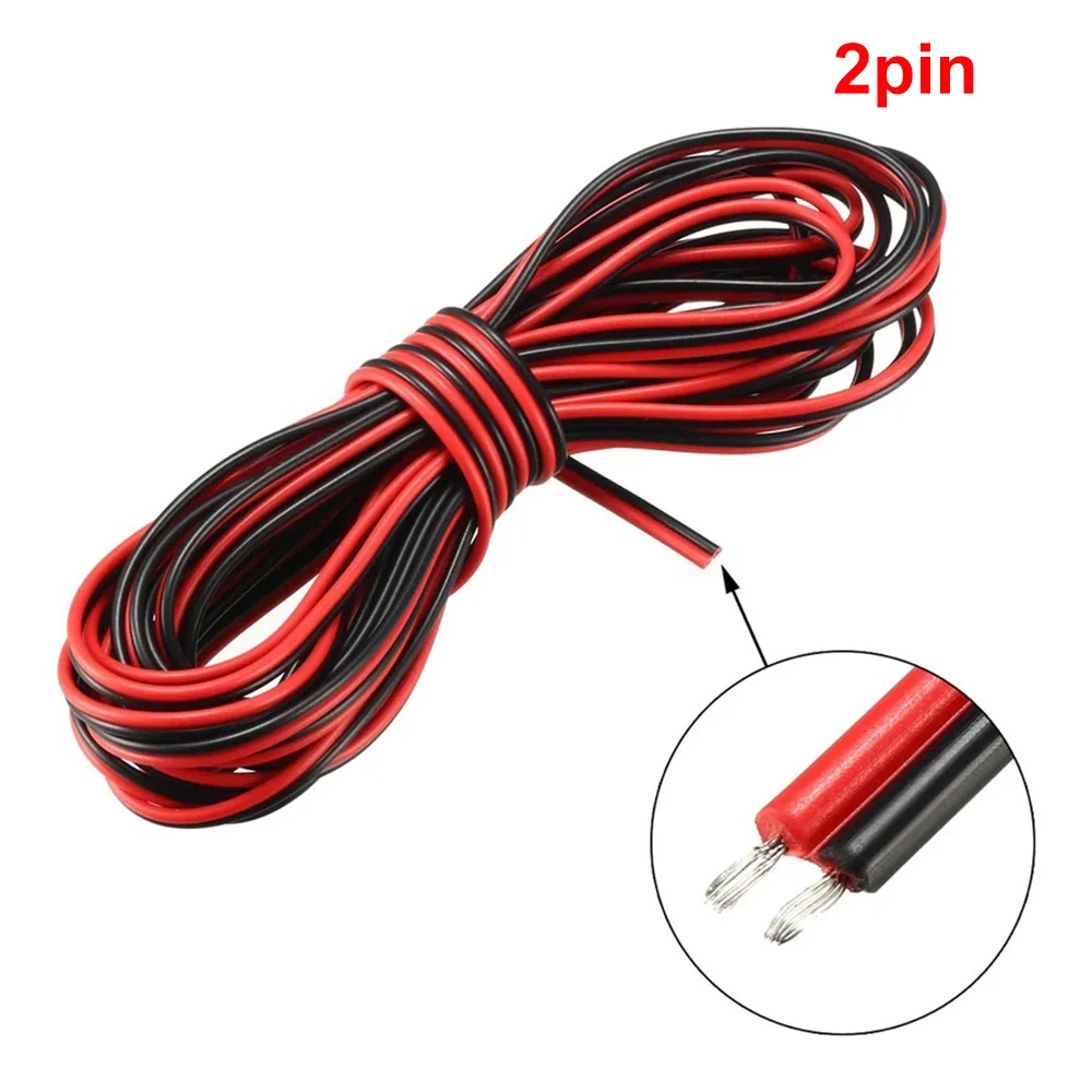 5m 10m 2/3/4/5Pin Led Strip Light Wire CabIe For WS2812B WS2811 SK6812 5050 2835 5730 EIectric Extension CabIe Wire