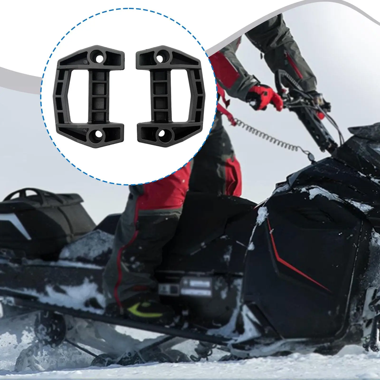 2 Buah Kit Dasar Rak Bagasi Aksesori 860201806 Rak Bagasi Snowmobile untuk Suku Cadang Perbaikan Defender Performa Tinggi