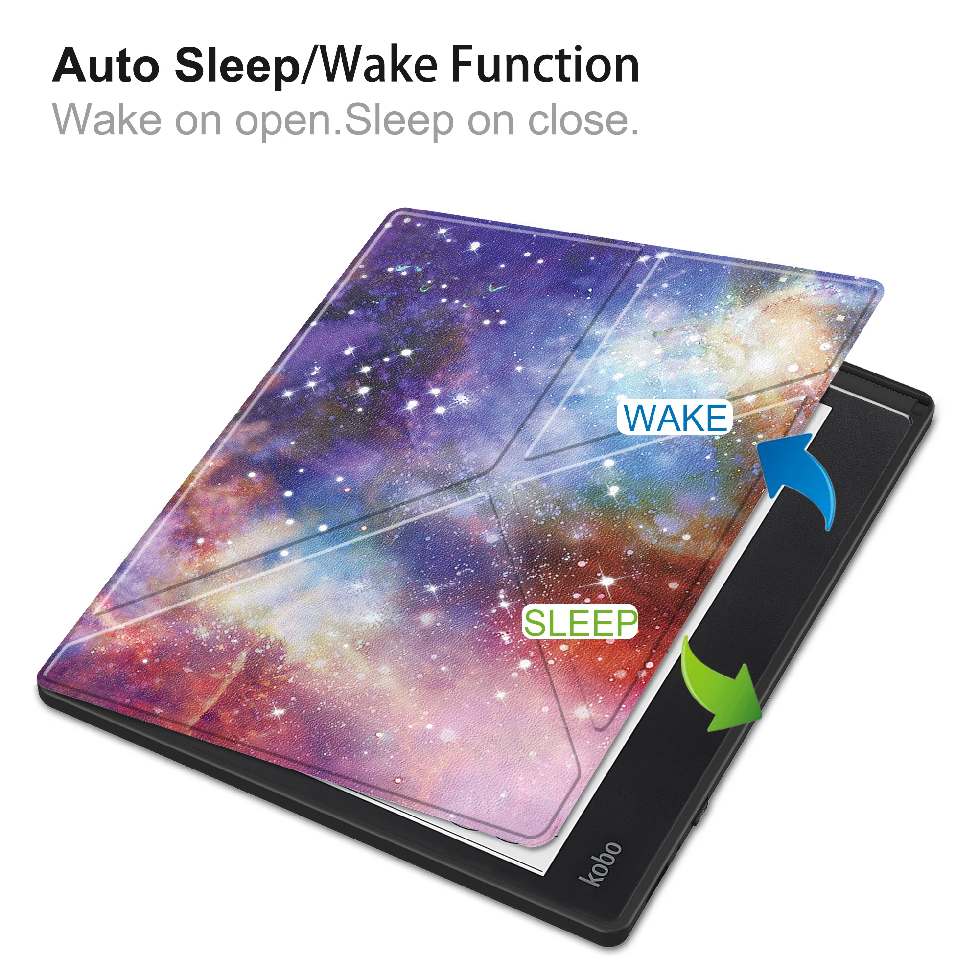 For Kobo Elipsa 2E Cover with Pencil Holder 10.3 inch 2023 Ereader Kobo Case PU Leather Ebook Sleep Wake Case Stand Accessories