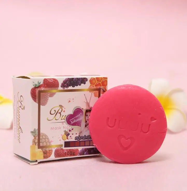 

Sdotter instant miracle whitening soap Thailand Handmade Soap White Skin Natural Soaps Bath Fruit Essential Oil Soap