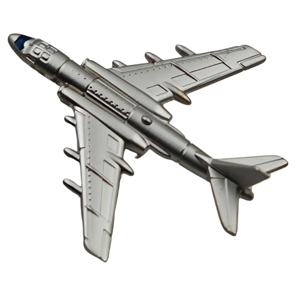 【Tin Box】Dreaming of The Blue Sky 3D H-6 Model Badge Drone Attack Brooch Air Show Aircraft Figurines Pins Butterfly Buckle Badge