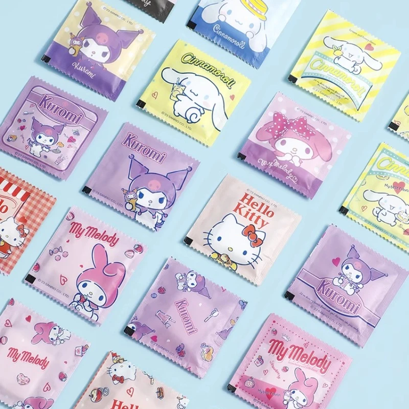 Sanrio Kuromi Cute Disposable Gloves 80pcs My Melody Food Grade Home Thickened Takeout Independent Packaging Wholesale