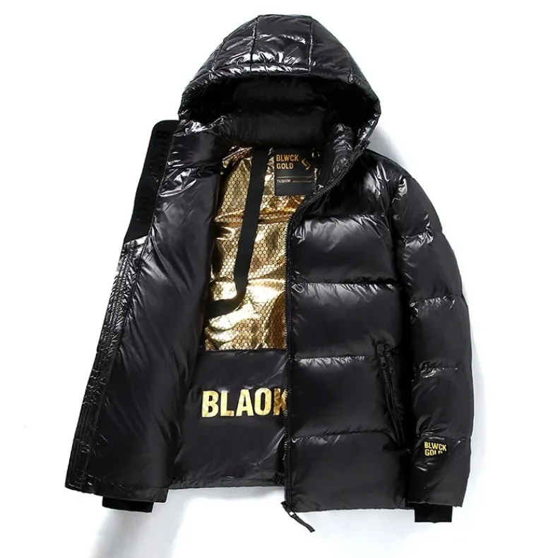 2025 Winter Down Jacket For Couple Classic Korean Style Hooded Outdoor Men Coat High Street Duck Down Women Overcoat