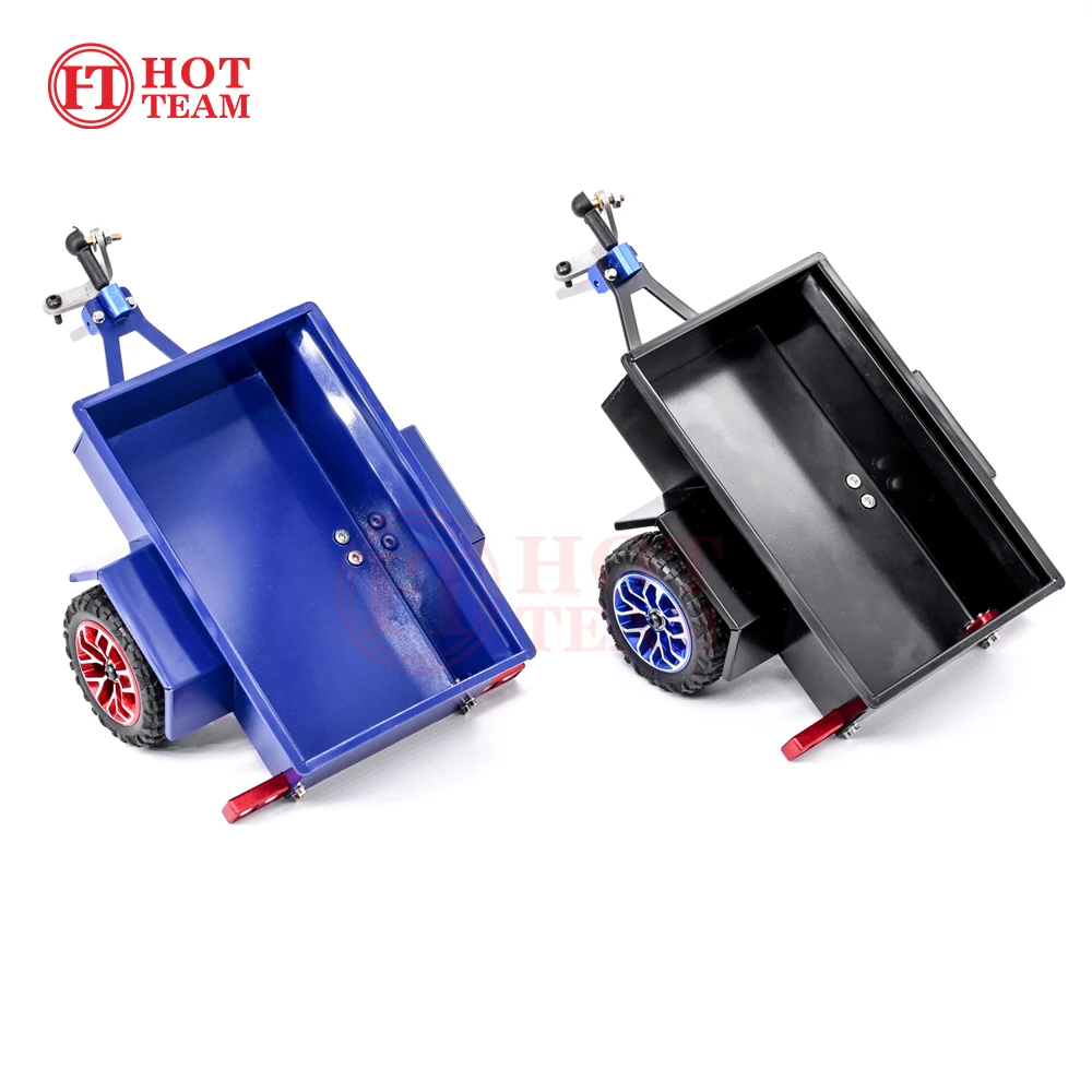 Hot Team Aluminum Mini Trailer for 1/24cars 98.5x68x54mm, total length 162mm