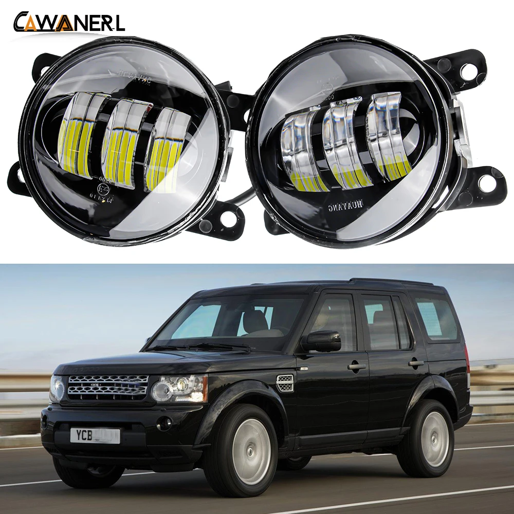

2 Pieces LED Fog Light Car Front Bumper Fog Lamp DRL Amber White 12V For Land Rover Discovery 4 LR4 SUV (LA) 2010 2011 2012 2013